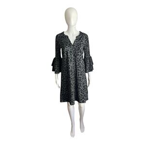 Mary Square Gray Leopard Print Dress Size XS